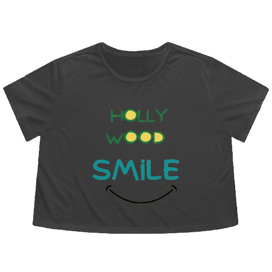 Hollywood smile Flowy Cropped Tees