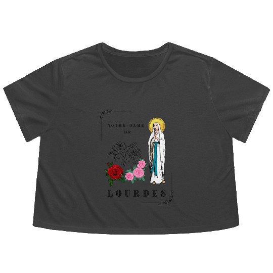 OUR LADY OF LOURDES Flowy Cropped Tees