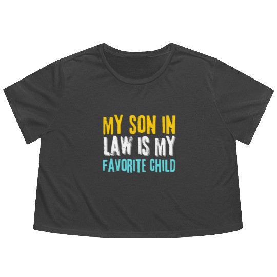 my son in law Flowy Cropped Tees