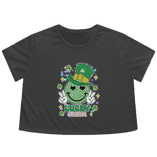 Mr. Lucky Charm Flowy Cropped Tees