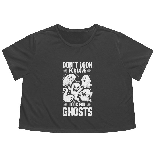 Ghost Hunters | Paranormal Ghost Hunting Gifts Flowy Cropped Tees