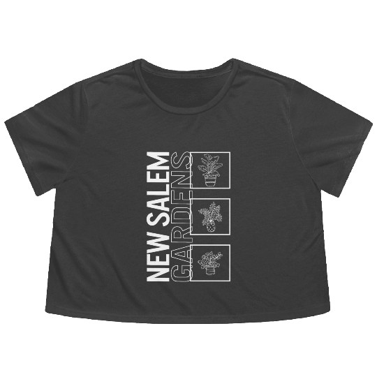 New Salem Gardens, Garden Plant Gardening Lover Flowy Cropped Tees