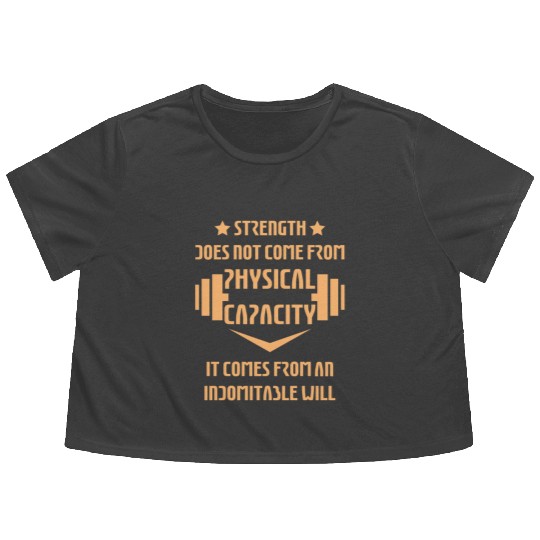 Fitness GYM Workout Funny Flowy Cropped Tees