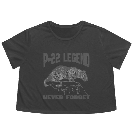 P22 MOUNTAIN LION SILVER LAKE NEVER FORGET Flowy Cropped Tees