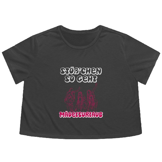 Cheers girls trip girls vacation Spring Break Flowy Cropped Tees