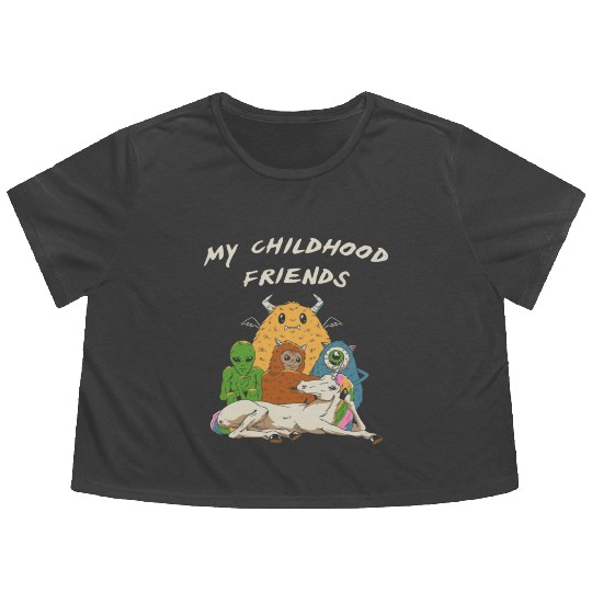 Imaginary Friends Club Flowy Cropped Tees