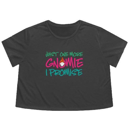 Gnomes - Gnome Collecting - Gnome Collector Flowy Cropped Tees