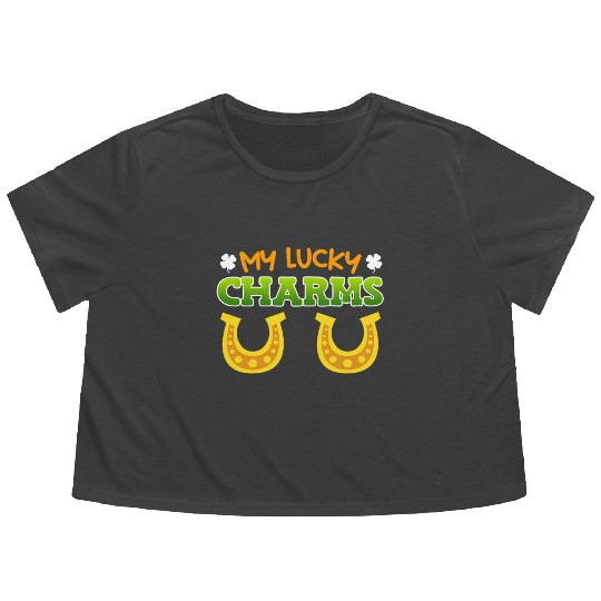 My Lucky Charms St. Patrick's Day Flowy Cropped Tees