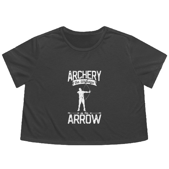 Archery, the language of the arrow - Archery Flowy Cropped Tees