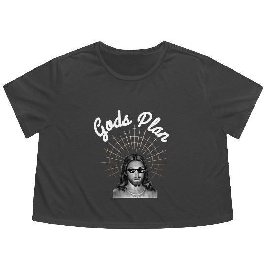 Gods Plan Flowy Cropped Tees