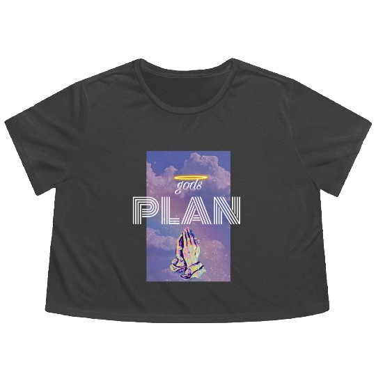 Gods Plan Flowy Cropped Tees