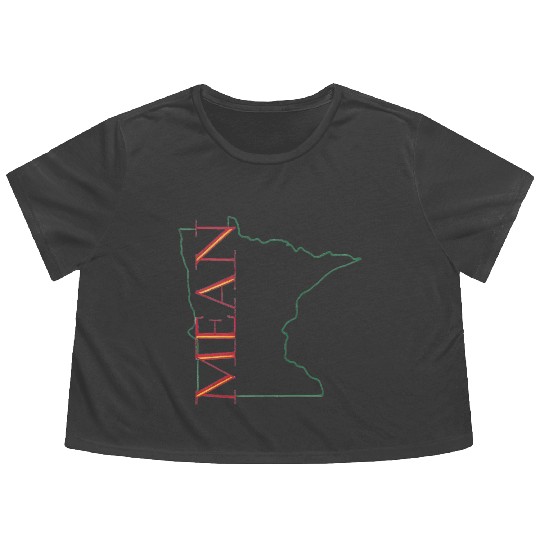 Minnesota Mean - Wild Flowy Cropped Tees