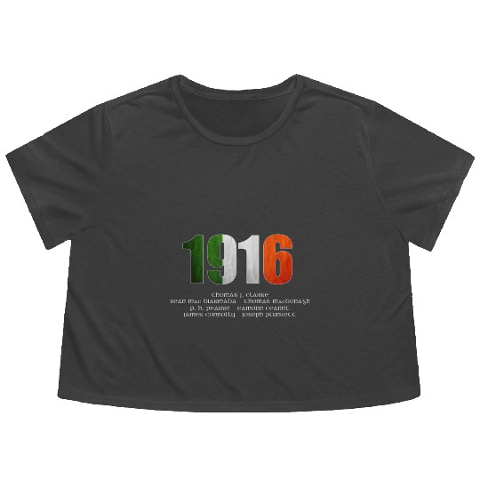 1916 Irish Easter Rising Signatories Commemorative Flowy Cropped Tees