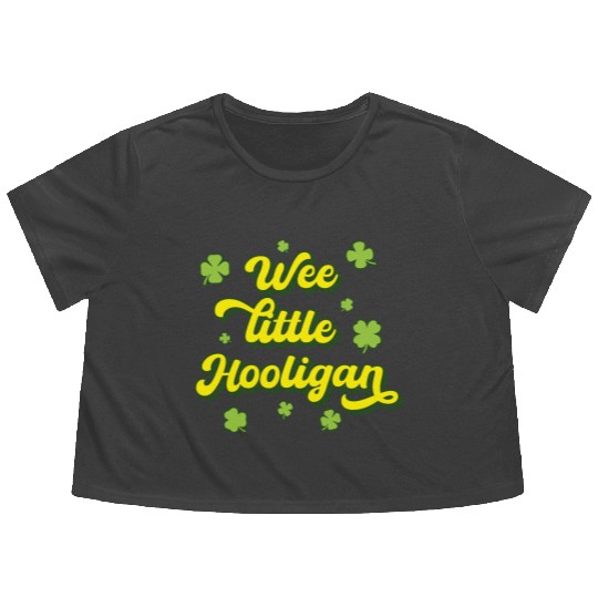 Wee Little Hooligan Flowy Cropped Tees