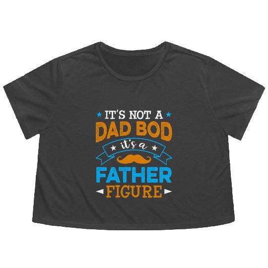 Dad Father Papa Sublimation Flowy Cropped Tees