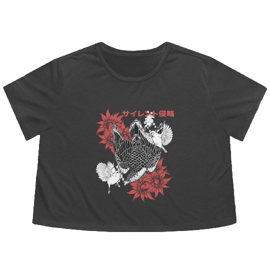 Birds Of Prey Falcon Flowy Cropped Tees