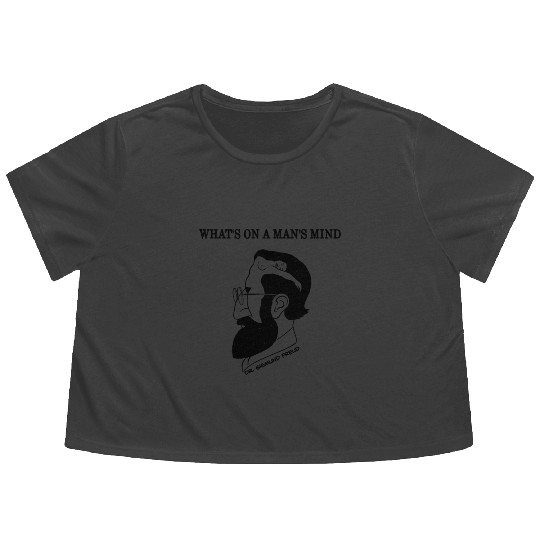 What's On A Man's Mind Dr. Sigmund Freud Flowy Cropped Tees
