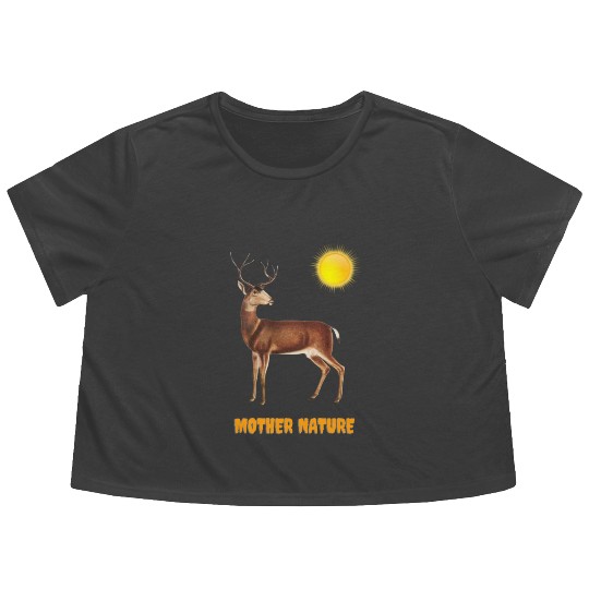Mother nature Flowy Cropped Tees