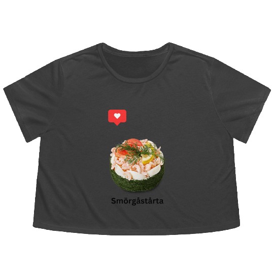 Swedish Sandwich Cake Flowy Cropped Tees