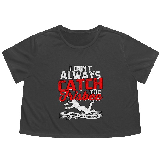 Ultimate Frisbee Importanter Disc Golf Ultimate Flowy Cropped Tees