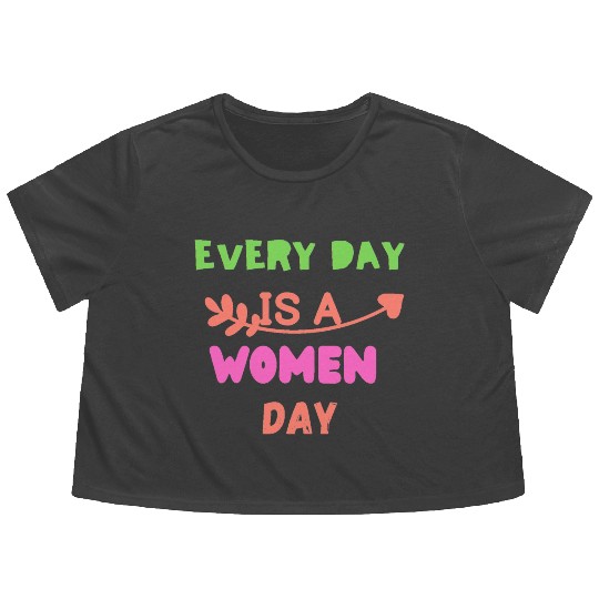 Embrace Equity Happy Women's DaY Flowy Cropped Tees