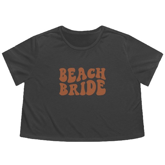 Beach Bride Terracotta Burnt Orange Flowy Cropped Tees