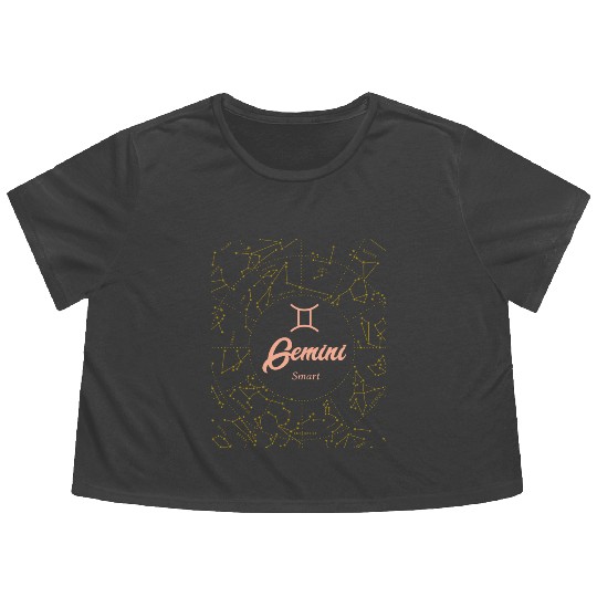 Gemini Smart Astronomy Flowy Cropped Tees