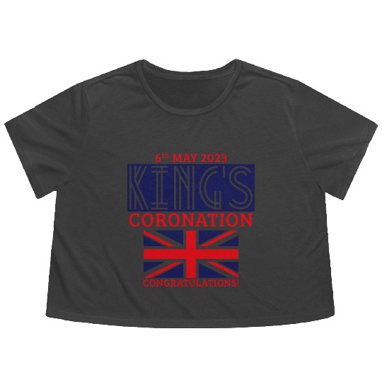 King’s Coronation, 6th May 2023 Congratulations, N Flowy Cropped Tees