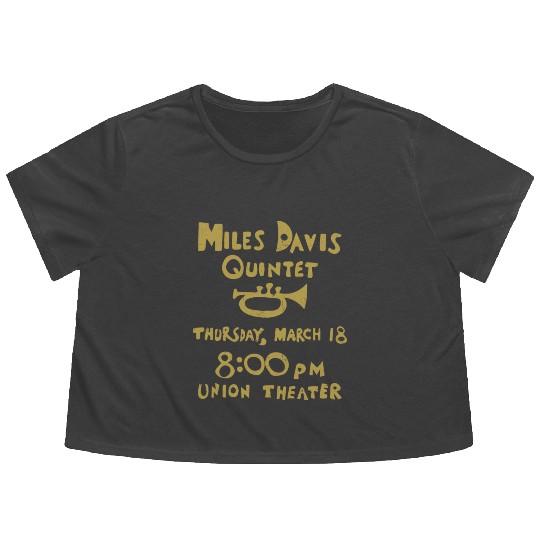 Miles Davis Quintet Flowy Cropped Tees