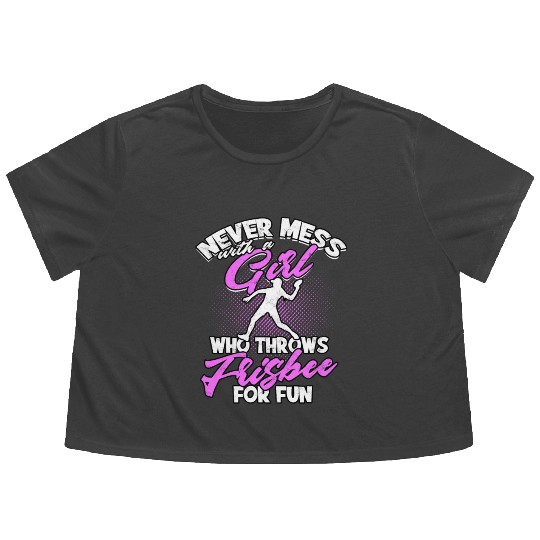 Ultimate Frisbee Importanter Disc Golf Ultimate Flowy Cropped Tees