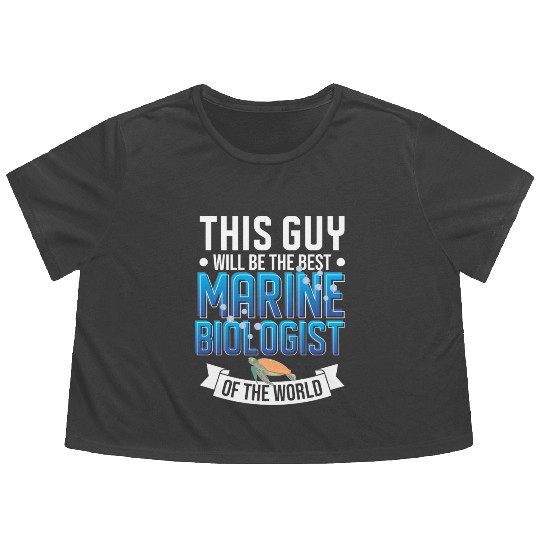 Biology Science Ocean Student Flowy Cropped Tees