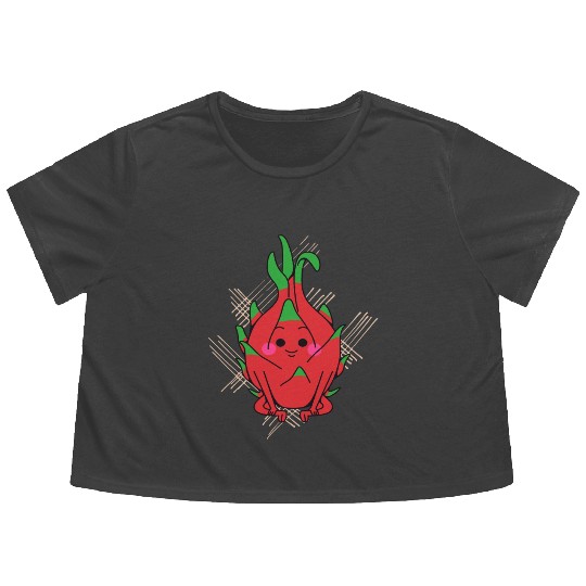 dragon fruit - fruits in season Flowy Cropped Tees