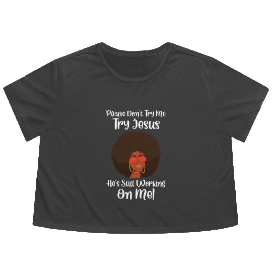 Afro Black Girl Pride Afro Girl Afrocentric Melani Flowy Cropped Tees