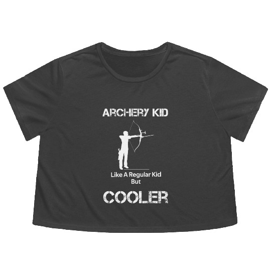 Archery Kid - Shooting Sport Flowy Cropped Tees
