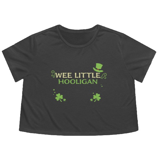 Wee Little Hooligan Flowy Cropped Tees