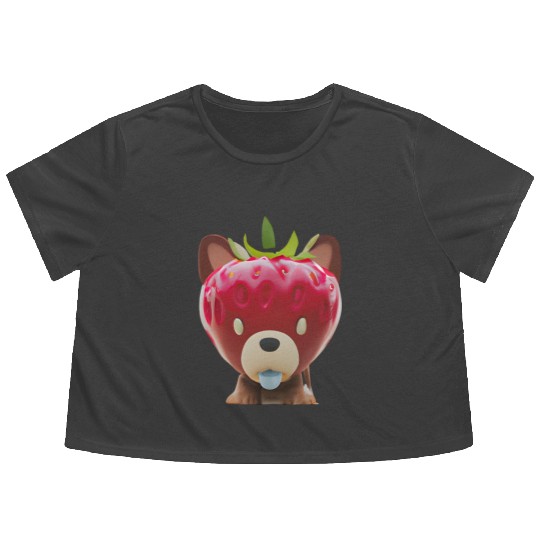 Strawberry Hound Flowy Cropped Tees