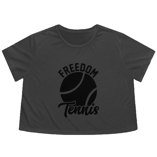 Freedom Tennis Flowy Cropped Tees