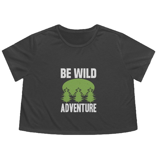 Be Wild Adventure Flowy Cropped Tees