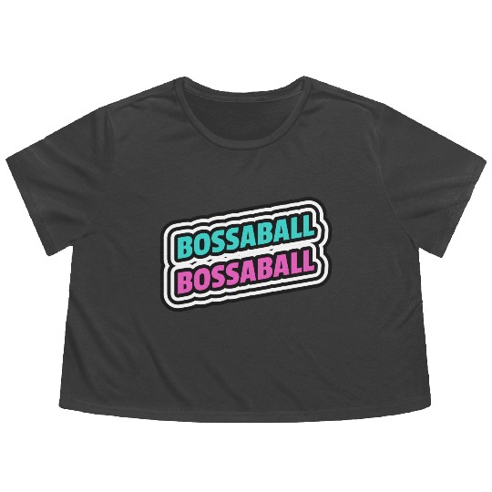Bossaball Sports Typography Flowy Cropped Tees