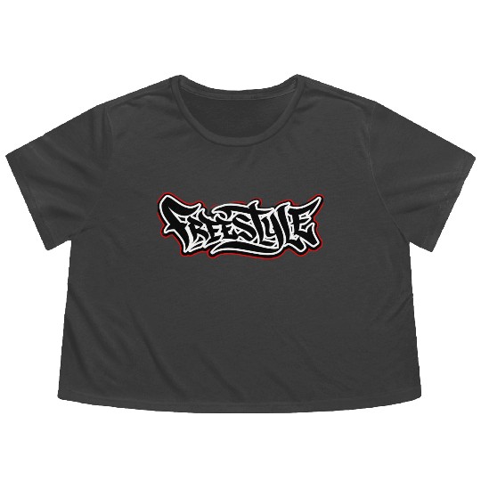FREESTYLE GRAFFITI ART Flowy Cropped Tees