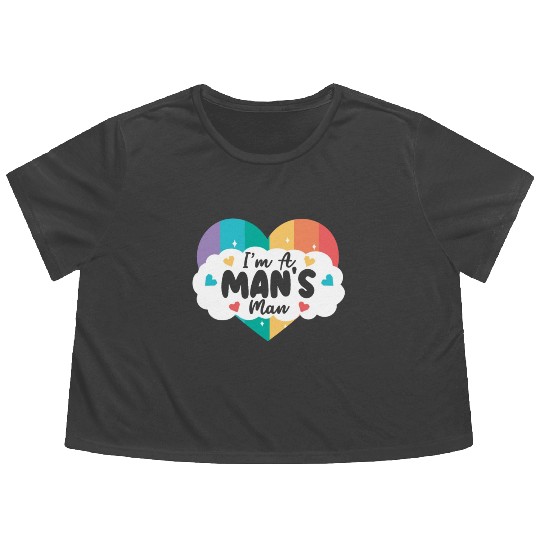 Gay Rights Rainbow Pride Month LGBTQ Gay Pride Flowy Cropped Tees