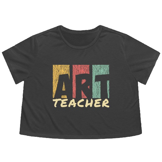 Art Teaching I Art Teacher Flowy Cropped Tees