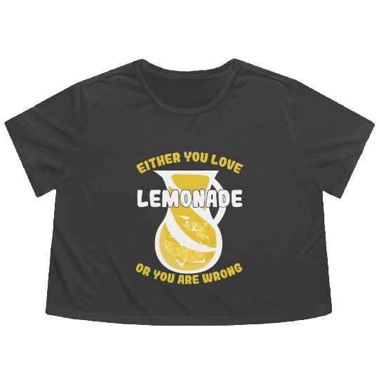 Lemonade Lover Lemonade Stand Flowy Cropped Tees