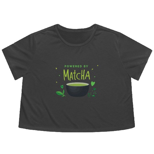 Powered By Matcha Japan Flowy Cropped Tees