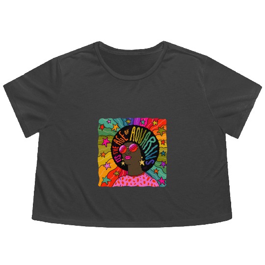 Age of Aquarius Flowy Cropped Tees