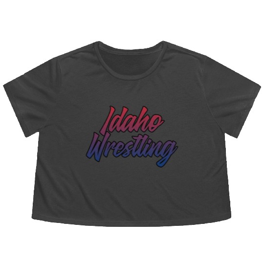 Idaho Wrestling (USA Colors) Flowy Cropped Tees