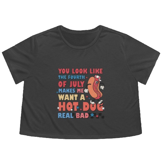 You Look Like The Fourth Of July Makes Me Want Flowy Cropped Tees