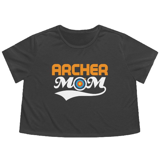 Archer Mom Bow & Arrows Target Archery Flowy Cropped Tees