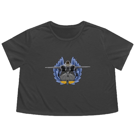 F-35 Lightning II Flowy Cropped Tees