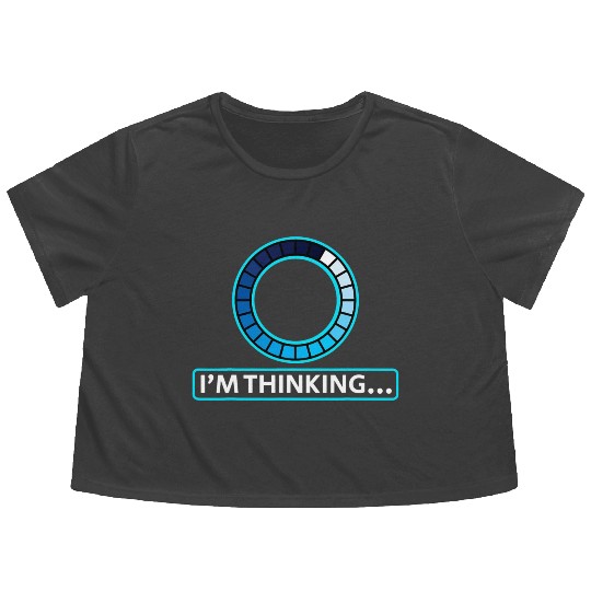Im Thinking Computer Science Engineering Student Flowy Cropped Tees